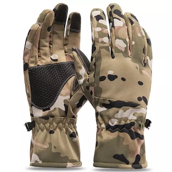 Тактичні рукавички зимові військові, армійські зимові рукавички ЗСУ мультика розмір L