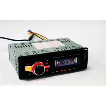 Автомагнітола Pioneer 1270 підключення 1DIN + USB/SD/MMC слот/Fm/Aux і Пульт ДУ Чорний (10514)