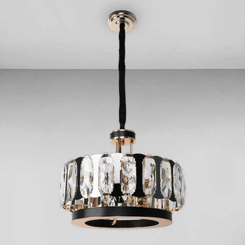 Люстра подвесная хрустальная Light House SRS-18459-6 золото с черным