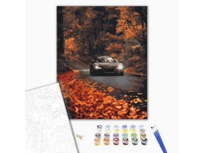Картина по номерам Осенняя дорога, Brushme (40х50 см), BS53291