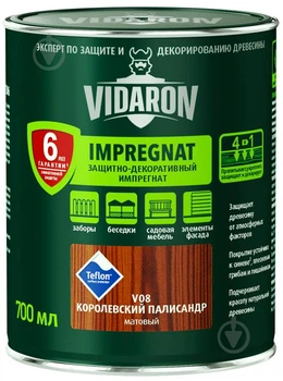 Vidaron - Імпрегат захисно-декоративний для деревини, 2.5 л., V08