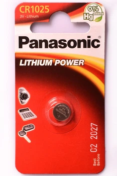 Батарейка Елемент живлення літієвий кнопковий PANASONIC CR-1025EL/1B