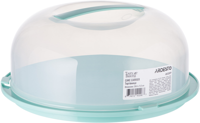 Тортівниця Ardesto Tasty Baking з кришкою 28.4 x 11.5 см Блакитна (AR2328TP)