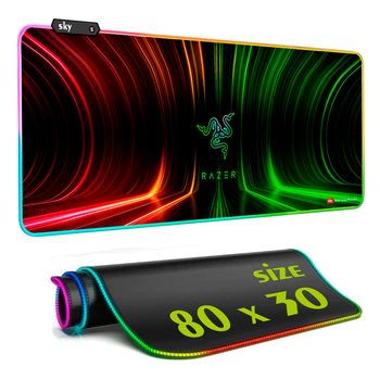 Геймерский коврик для мышки SKY (GMS-WT 8030/120) RAZER / RGB подсветка / 80x30 см