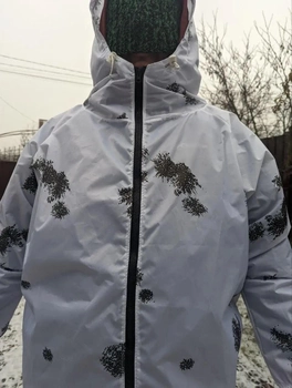 Масхалат костюм зимовий Військовий Дощовик Тактичний камуфляж білий