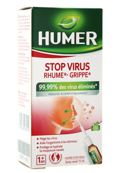 Сольовий назальний спрей швидкої дії Humer Stop Virus Spray Nasal 15 мл