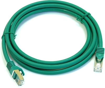 Патч-корд L&W ELECTRONICAL S/FTP CAT 6A 2 м Зеленый (PC005-C6A-200GN)