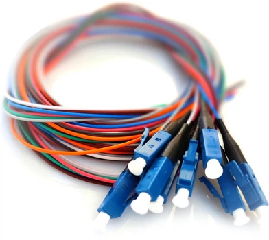 Набір кольорових пігтейлів CMS LC/UPC 1.5 метра, SM, Easy strip, FRNC 8 шт (PG-1.5LC(SM)(ON)E-K8)