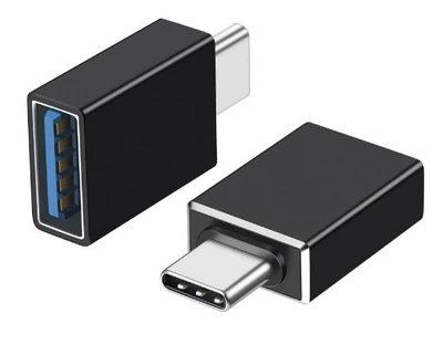 Перехідник TYPE-C->OTG (USB 3.0) для підключення флешки до телефону (556581676) Чорний