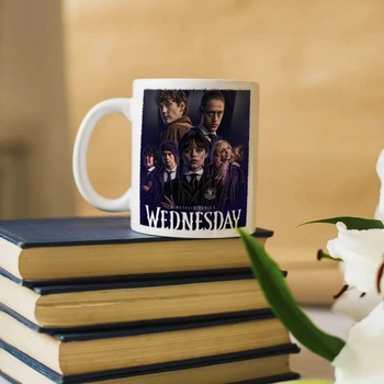 Оригинальная чашка с персонажами сериала «Уэнздей - Wednesday» (ART_809)