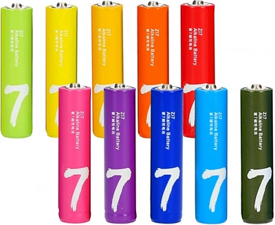 Батарейки ZMI Rainbow Zi7 (AAA) Alkaline 1.5V-S2 / LR03 (10 шт., бокс)