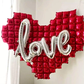 Набір Із Кульок Серце З Написом LOVE