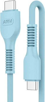 Кабель ArmorStandart AR88 Type-C to Type-C 3A 1 м Blue (ARM65292)