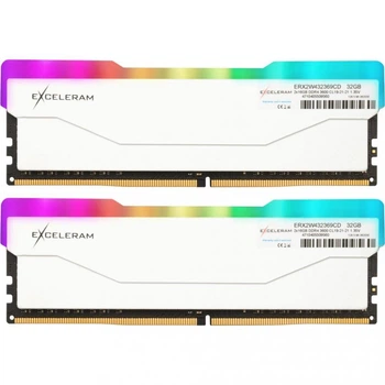Exceleram 32 GB (2x16GB) DDR4 3600 MHz RGB X2 Series White (ERX2W432369CD)