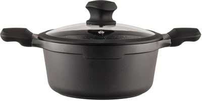 Кастрюля c крышкой Vinzer Kuro Induction Line 20 cм 2.2 л (50427V) (5907706504274)