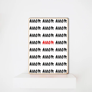 Дерев'яний Постер Amor А4