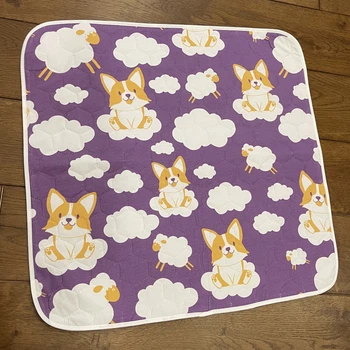 Многоразовая пеленка для детей Pelushka Lila Corgi 90х90 см