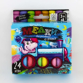 Набор мелков Danko Toys для рисования на асфальте, 24 шт. (107103)