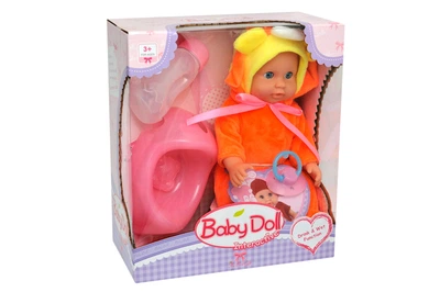 Набір пупс Magic Tears "Baby doll Interactive orange" з пляшкою (067803)