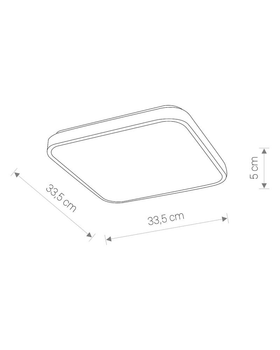 Потолочный светильник Nowodvorski 8108 Agnes Square led 16w