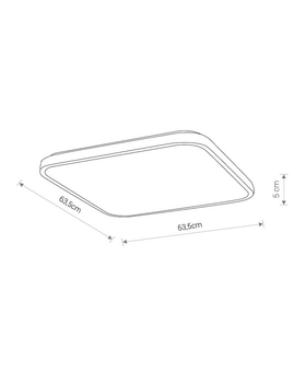Потолочный светильник Nowodvorski 8136 Agnes Square led 64w