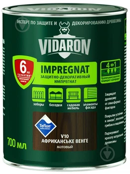 Vidaron - Импрегнат защитно-декоративный для древесины, 9 л., V10