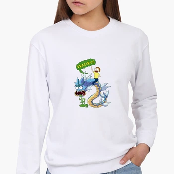 Свитшот женский Рик и Морти (Dracarys Rick and Morty) (8771-2083) Белый S