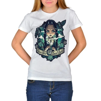 Футболка Fanbolka wednesday addams XL Біла (082WWHXL)