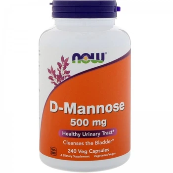 Д-Манноза NOW Foods (D-Mannose) 500 мг 240 капсул NOW02816