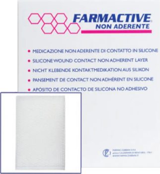 Силиконовая не адгезивная повязка Farmac-Zabban Farmactive Non Aderente 7.5 х 10 см (1701477510)