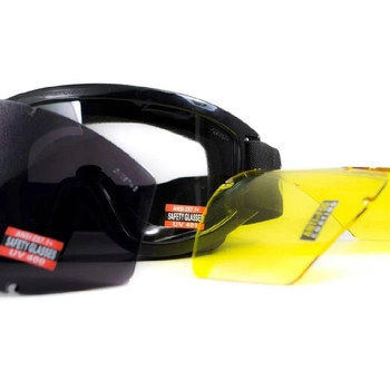Балістична маска Global Vision Wind-Shield 3 lens KIT (три змінні лінзи) Anti-Fog
