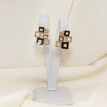 Серьги гвоздики геометрия 869 KH01 AB