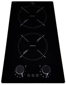 Индукционная варочная поверхность Domino Luxor IM 320 autofocus induction Black + надежное механическое управление, черный