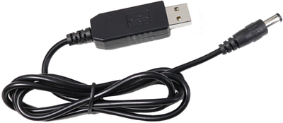 Кабель питания повышающий для роутера Value USB to DC 5.5 х 2.1 (5 v to 12 v) 1 м (S1016)