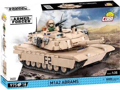 Klocki konstrukcyjne Cobi Czołg M1A2 Abrams 975 elementów (COBI-2622)