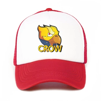 Кепка Тракер детская Бравл Старс Ворон Феникс (Brawl Stars Crow Phoenix) (33404-1028-5) 52-57 см Красный