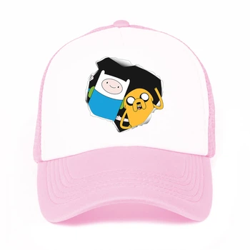 Кепка Тракер детская Время приключений Финн и Джейк пес (Adventure Time Finn & Jake the dog) (33404-1581-4) 52-57 см Розовый
