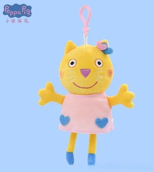 Плюшевая игрушка Подружка Свинки Пеппы Киска Кенди 19 см Peppa из семьи Пеппа Кошка Кошечка (Candy Cat) (513019876-4)