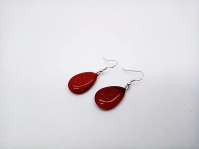 Серьги авантюрин 2,5см