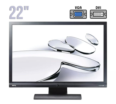 Монитор Б-класс BenQ G2200W / 22" (1680x1050) TN / VGA, DVI / VESA 100x100 б/у
