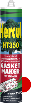 Герметик силиконовый термостойкий Hercul HT350 Gasket Maker красный 280 мл