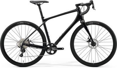 Велосипед гравійний MERIDA, SILEX 300, GLOSSY BLACK(MATT BLACK), 2022