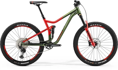 Велосипед двіхпідвісний MERIDA, ONE-FORTY 700, GREEN/RED, 2021
