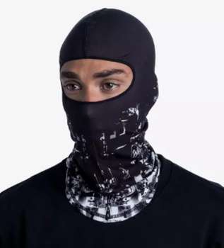 Балаклава Buff MICROFIBER BALACLAVA phys black Чорний-Білий