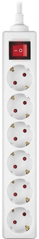 Сетевой фильтр-удлинитель Real-El RS-6 Protect M 5 м White (EL122300035)