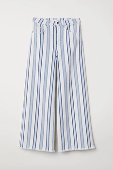 Джинси H&M 0655967 в блакитну полоску 34 Білі