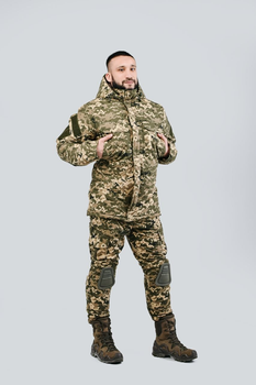 Зимова військова тактична форма Shumeru комплект камуфляж піксель ( бушлат і штани ) розмір L