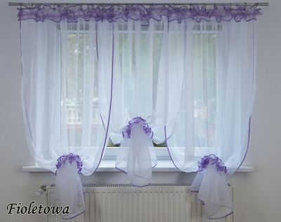 Штора-вуаль Verona Portugal 170 х 400 см (0645760456614V) фіолетовий