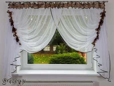 Штора-вуаль Verona Barcelona 145 х 390 см (0645760467092Br) коричневий