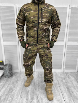 Тактическая весенняя военная форма комплект Single Sword ( Куртка + Штаны ), Камуфляж: Мультикам, Размер: М